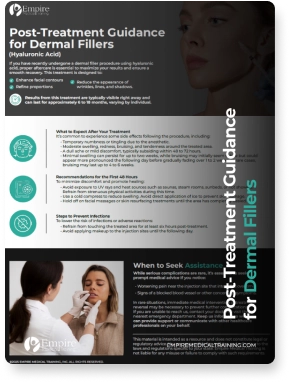 Post-Treatment Guidance for Dermal Fillers Download Picture